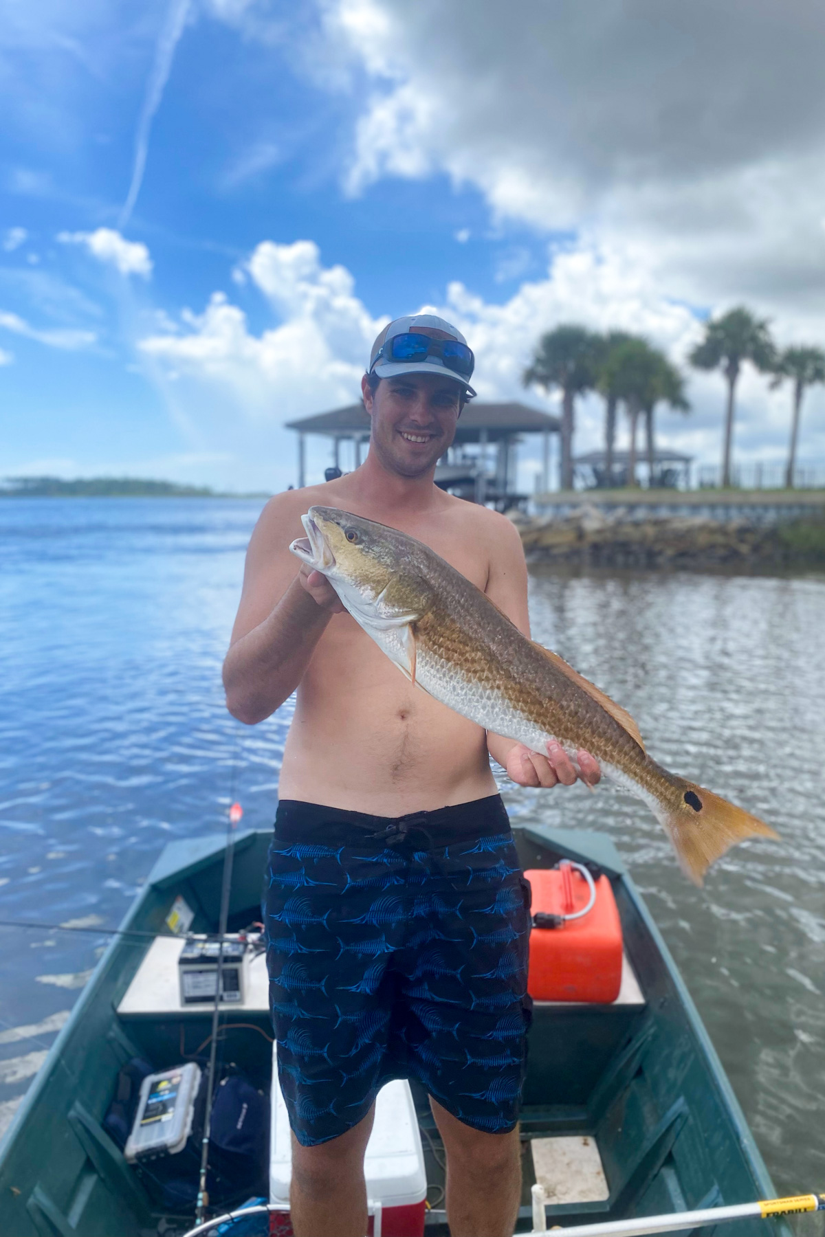 A redfish I caught at low tide. 