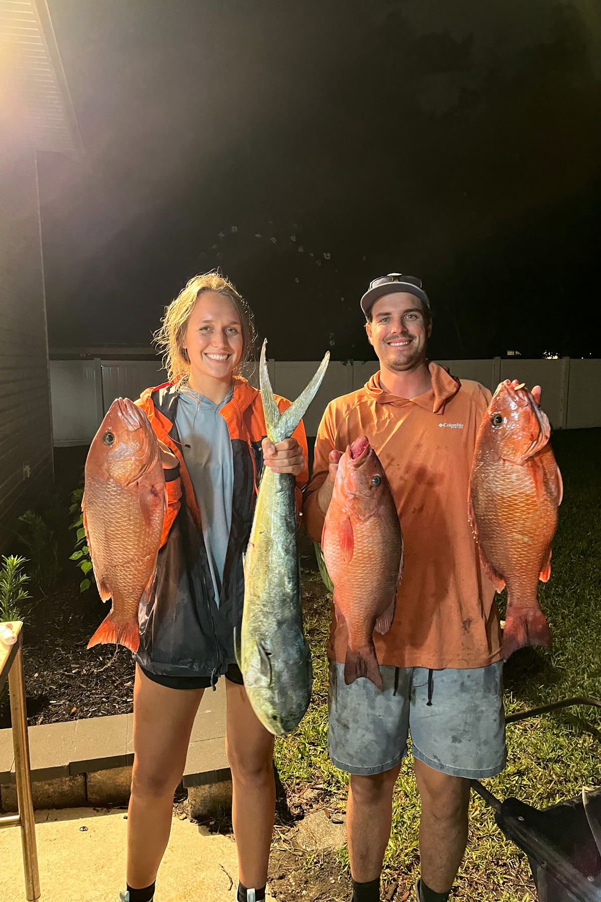 Mahi and Mangrove Snapper I caught. 