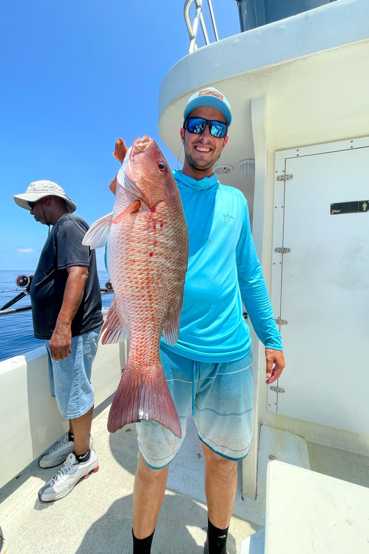me with a mangrove snapper on the party boat offshore