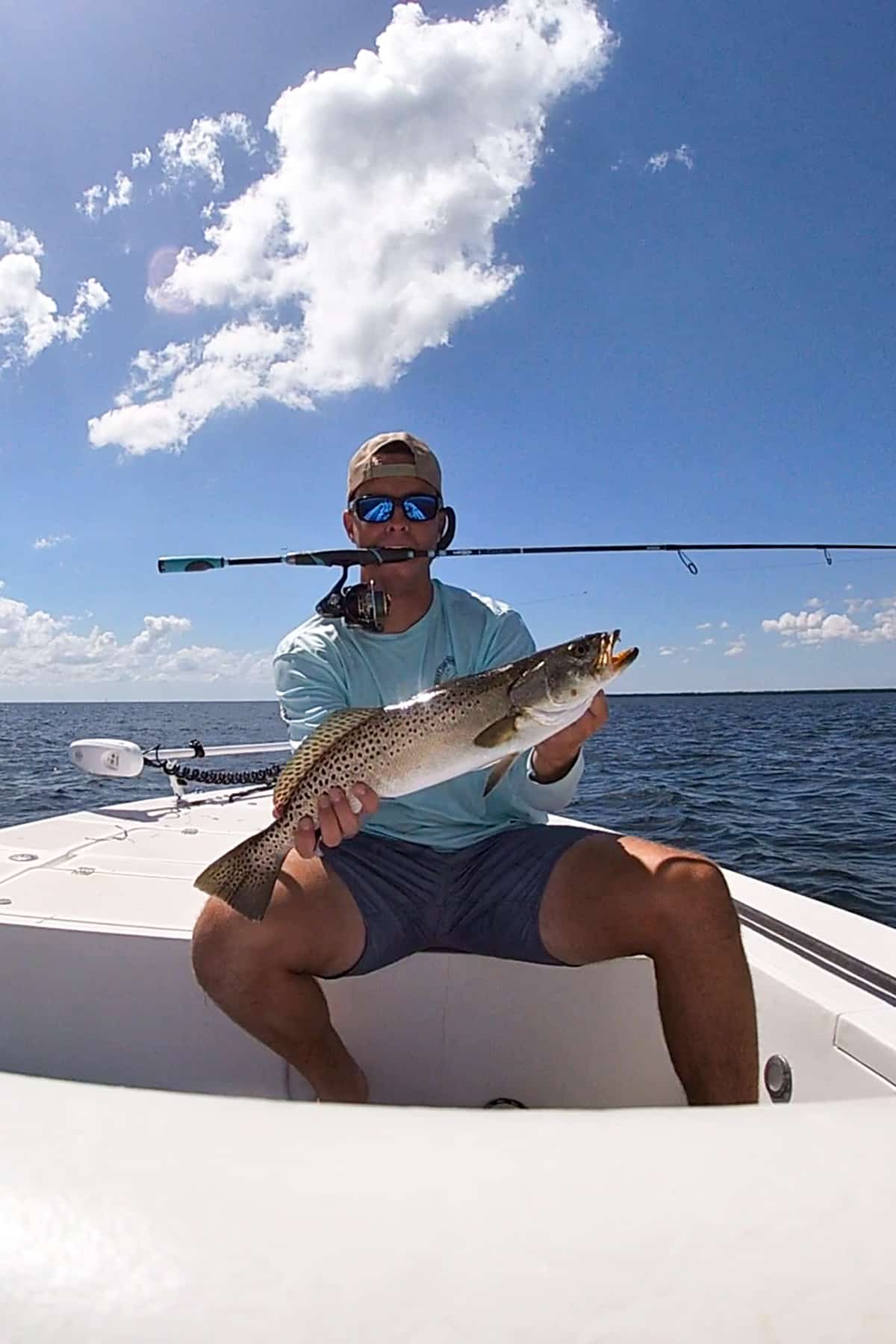 A picture of me with my personal best trout.