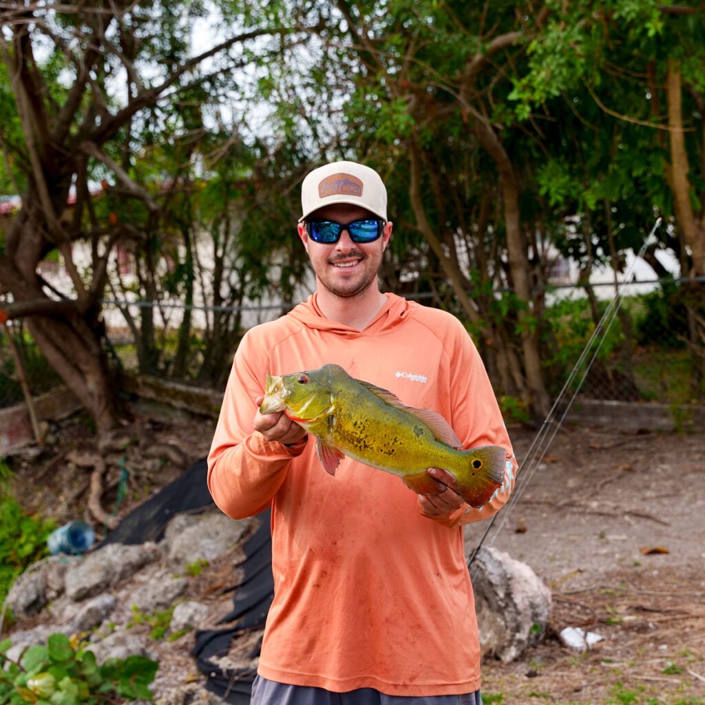 Picture of me with a peacock bass.