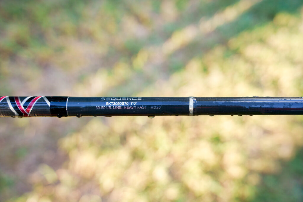 A Picture of my Starrod Sequence 30-50LB Line Heavy Fast. 