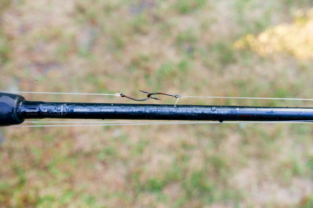 A picture of my beeliner and triggerfish rod. 